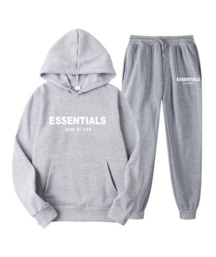 Essentials Fear of God Light Gray TrackSuit