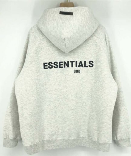 Essentials Fleeces Thick Light Gray Hoodie