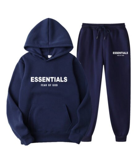 Essentials Hoodie Fear of God Blue TrackSuit