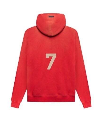 Fear of God 7 Essentials Hoodie Red