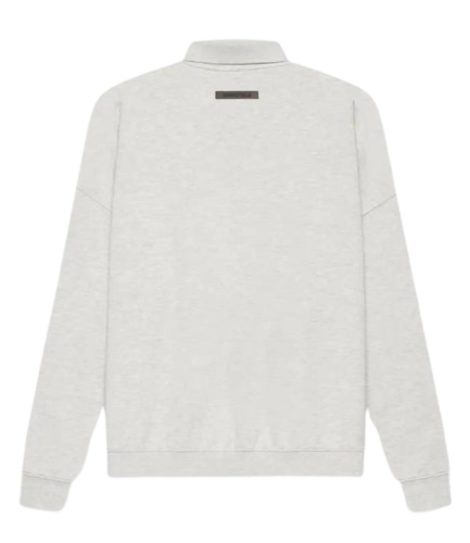 Fear of God ESSENTIALS Long Sleeve Polo Sweatshirt Gray