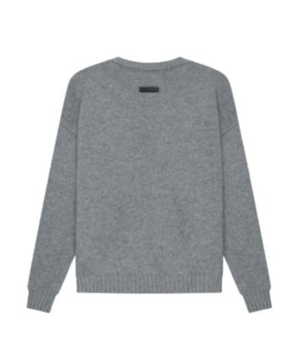 Essentials Overlapped Gray Sweatshirt